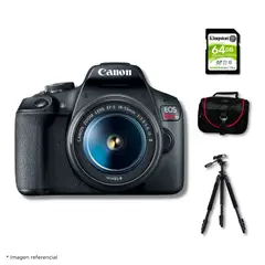 CANON - Cámara EOS T7 EF-S 18-55mm f35-56 IS II - Kit Deluxe