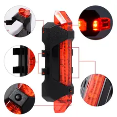 GENERICO - Luz Led Trasera  Recargable Y Resistente Al Agua