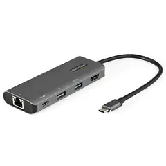 STARTECH - Docking Adaptador USB-C HDMI 4K 30Hz PD 100W RJ45- DKT31CHPDL