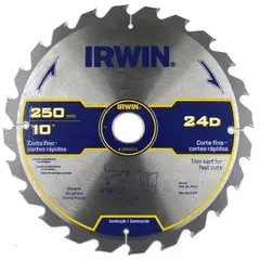 IRWIN - Disco Sierra Circular / Inglete 10'' x 24T, 30 Mm x 3 unid