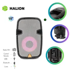 HALION - Parlante Activo PHA-10MB 1UHF Con Bateria