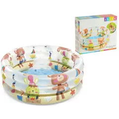 INTEX - - piscina para bebé 3 anillos ositos 61 x 22