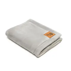PRETTYPETS - MANTA FELPA HIPOALERGÉNICA GRIS TALLA M PARA MASCOTAS