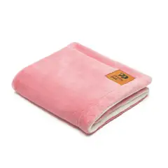 PRETTYPETS - MANTA FELPA HIPOALERGÉNICA ROSA TALLA L PARA MASCOTAS