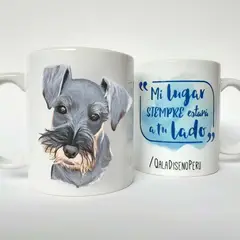 QALA DISEÑO - Taza 11 oz. - Perro Schnauzer