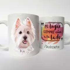 QALA DISEÑO - Taza 11 oz. - Perro West Highland - Westie