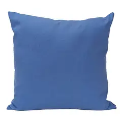NIENNA HOME - Cojín Cuadrado Pequeño De Lino Color Azul Acero Con Relleno Incluido