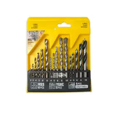 UYUSTOOLS - Set 16 Brocas HSS Taladro 2-10mm para Madera Metal Concreto