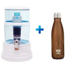 AGUA PLUS - PURIFICADOR DE AGUA SABOR LIGHT + 1 BOTELLA MARRON