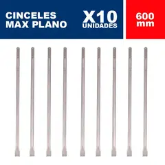 BOSCH - Cincel plano sds-max eco 25x600 mm x10 un