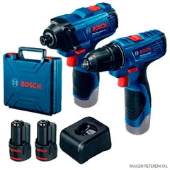BOSCH - Taladro percutor gsb 120 + impacto gdr 120 12v