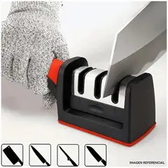 INSPIRA - Afilador de Cuchillos para Cocina Tres Niveles