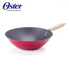 OSTER - Wok 30 cm Acero al Carbono Denali Rojo Oster