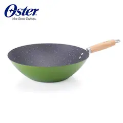 OSTER - Wok 30 cm Acero al Carbono Denali verde Oster