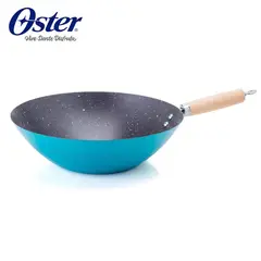 OSTER - Wok 30 cm Acero al Carbono Denali Azul Oster