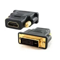 GENERICO - Adaptador Convertidor Dvi Macho 24 + 1 A Hdmi Hembra