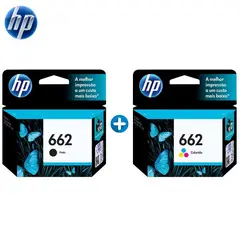 HP - Kit de Tinta 662 Tricolor y Negro (CZ104AL) (CZ103AL)