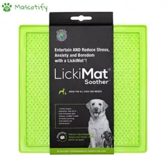GENERICO - Bandeja Anti-Ansiedad Para Perros Y Gatos Lickimat Soother Classic Verde