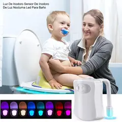 EASY AND HOME - Luz de Inodoro Sensor Luz Nocturna Led para Baño Niños Adultos Blanco