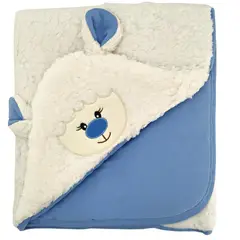 BABY MERINOS - Colcha bebe Obeja - Azul acero