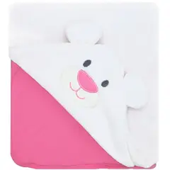 BABY MERINOS - Colcha bebé Osita - Fucsia