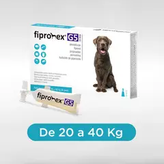 FIPRONEX - ANTIPULGAS PARA PERROS FIPRONEX G5 DROP ON 20-40KG X5 PIP