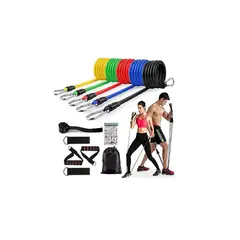 GENERICO - Set De Ligas De Resistencia - Crossfit 11 Piezas