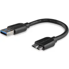 STARTECH - Cable Adaptador Micro USB-B 15cm Disco Externo - USB3AUB15CMS