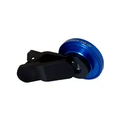 GENERICO - Lente Universal Para Celular Clip Fisheye Ojo De Pez 235° Azul Marino