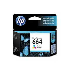 HP - Cartucho de Tinta F6V28AL 664 Tricolor Original