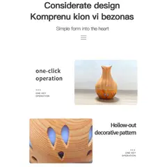 OEM - Humidificador difusor de aroma con luz led ultrasónico aromaterapia