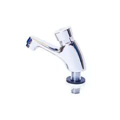 AGUA SANA - Grifo de baño pico corto / Ahorro de Agua de Cierre Automático