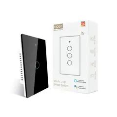 GENERICO - Interruptor inteligente táctil de pared WiFi de 2.4 GHz de 1 gang