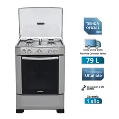 MABE - COCINA A GAS 4 HORNILLAS CMP6015AG0 61 CM Grafito