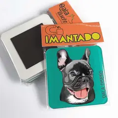 QALA DISEÑO - Imantado de Acrílico - - Perro Frenchie - Magneto 6x6