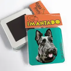QALA DISEÑO - Imantado de Acrílico - - Perro Scottish - Magneto 6x6
