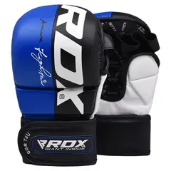 RDX - RDX T6 GUANTES MMA DE SPARRING AZUL-XL