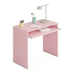 MUEBLES CRISOSTOMO - Escritorio para pc juvenil rosa 80cm