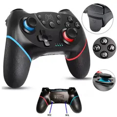 GENERICO - Mando para Nintendo Switch con Botones Traseros Negro Alternativo BT