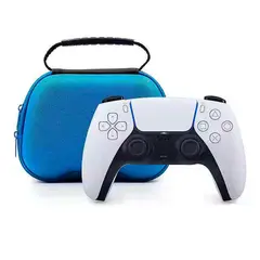 VARIOS - Estuche para Mandos PS5, PS4, Xbox, Nintendo Switch, Rígido Azul