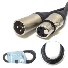 GENERICO - Cable Canon Xlr De Macho A Hembra de 6mts