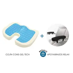 TERAFLEX - COJIN COXIS CON GEL FRIO REGALO APOYABRAZOS  46x35x7 CM