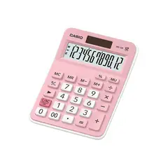 CASIO - Calculadora electrónica de 12 dígitos mx-12b - rosado
