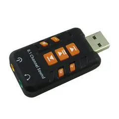 GENERICO - Adaptador de sonido de canal usb 8.1