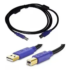 GENERICO - Cable usb para impresoras 5 metros - negro