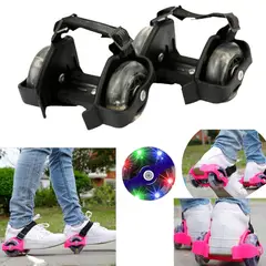 OEM - Patines de 2 Ruedas para Zapatos Zapatillas Ajustables Niños