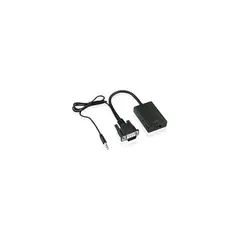 RAMKO - Adaptador convertidor vga a hdmi ccable audio video fullhd