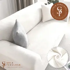 IMPORTADO MC - Funda de mueble terciopelo 321 perfect white Sala fabulosa