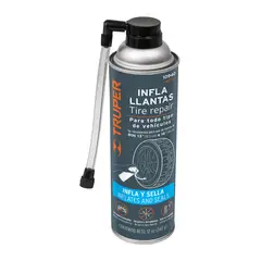 TRUPER - Sellador De Llantas Inflador Repara Fugas 12 Oz 450ml