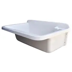 GENERICO - Lavadero Fibra de Vidrio Venus 82x53x26cm Blanco